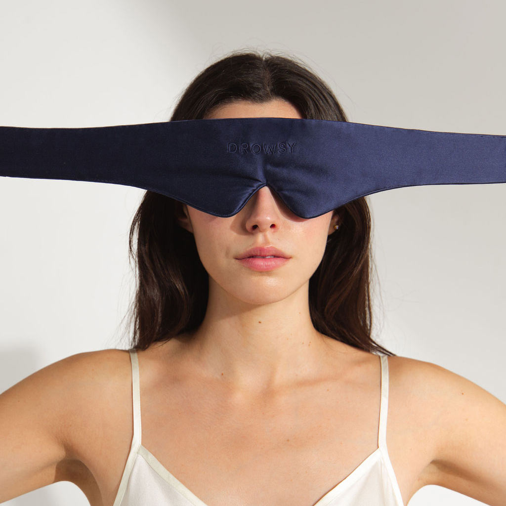 Midnight Blue Featherweight Silk Sleep Mask-4