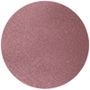 A close-up of a circular pan of shimmery mauve or dusty rose eyeshadow with a smooth, metallic finish on a light gray background.