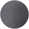 A close-up view of a round piece of fine-grit sandpaper with a grey, textured surface, shown against a light background.